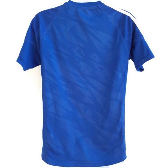 adidas Athletic Top Spell Out Short Sleeve Blue S - Picture 3 of 4